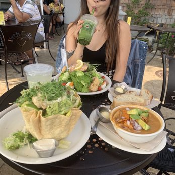 Urth Caffe - The Tostada salad, soup, salmon salad - Coffee & Tea Near Me - Laguna Beach, California Urth Caffe - The Tostada salad, soup, salmon salad - Coffee & Tea Near Me - Laguna Beach, California