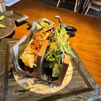 Koi - Two wraps  Veggie and tempura shrimp - Sushi Bars Near Me - Houston, Texas