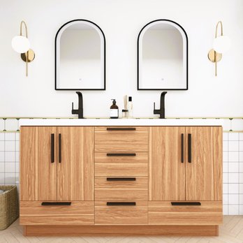 Bathroom Vanities Wholesale - Carla 60" double sink modern vanity - Kitchen & Bath Near Me - Van Nuys, California Bathroom Vanities Wholesale - Carla 60" double sink modern vanity - Kitchen & Bath Near Me - Van Nuys, California