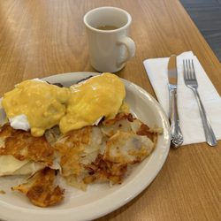 Beny's Diner - Country Eggs Benedict ( sausage instead of Canadian bacon).