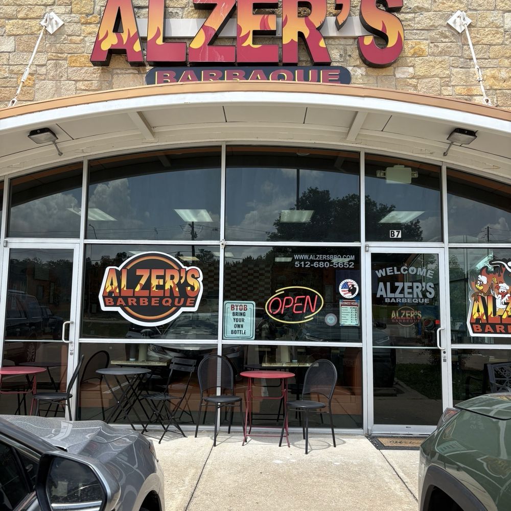 Alzer's BBQ - The place is easy to spot from the street - Barbeque Near Me - Cedar Park, Texas Alzer's BBQ - The place is easy to spot from the street - Barbeque Near Me - Cedar Park, Texas