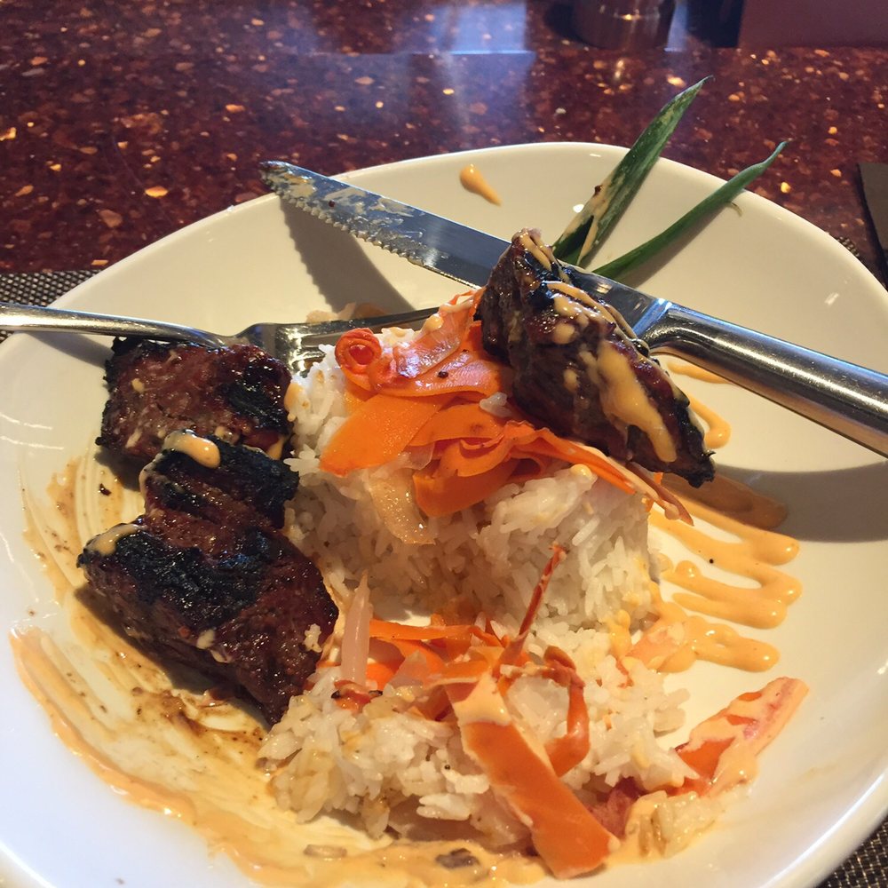 110 Grill - Sesame Sriracha Steak Tips* sorry I ruined the presentation. I dove right it! - Desserts Near Me - Rochester, New Hampshire