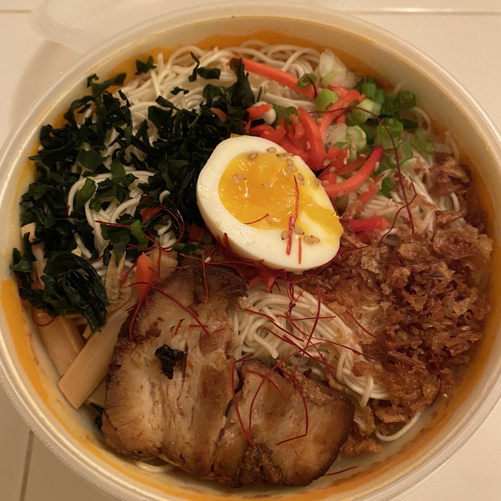 Raijin Ramen - spicy Tonkotsu before broth 11/20/21 - Ramen Near Me - Tucson, Arizona