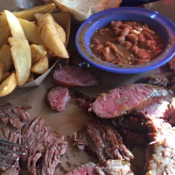Blanco BBQ - Brisket and sausage two meat plate - Barbeque Near Me - San Antonio, Texas