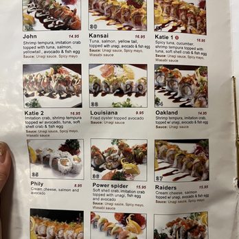 Kansai - Menu - Sushi Bars Near Me - Concord, California