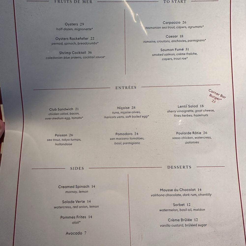 Corner Bar - New American Near Me - New York, New York