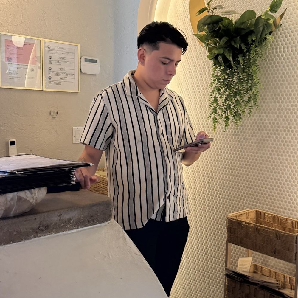 Luna Bistro Cafe - Host getting his personal messages. - New American Near Me - Long Beach, California Luna Bistro Cafe - Host getting his personal messages. - New American Near Me - Long Beach, California