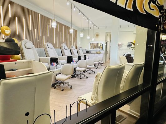 Our Salon - Unwind in our salon while enjoying a luxurious pedicure or manicure at Charzone. Let our relaxing atmosphere and expert care rejuvenate your nails and spirit. Book your appointment today.

Services we offer: • Manicures & Spa Pedicures • No-Chip / Gel Polish • Dip Powder & Acrylic Options • Nail Art & Custom Designs • Kid-Friendly Services • Waxing & Beauty Touch-Ups
