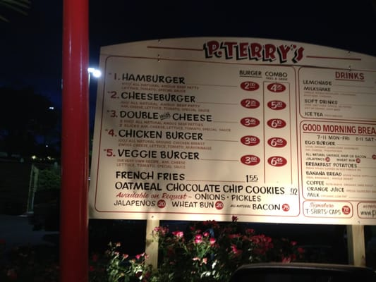 Menu photo 5 P. Terry's Burger Stand Austin, TX Menu photo 5 P. Terry's Burger Stand Austin, TX