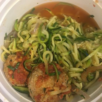 Locanut - Free Range Turkey Meatballs with Zucchini "noodles." Disappointing - Caterers Near Me - New York, New York