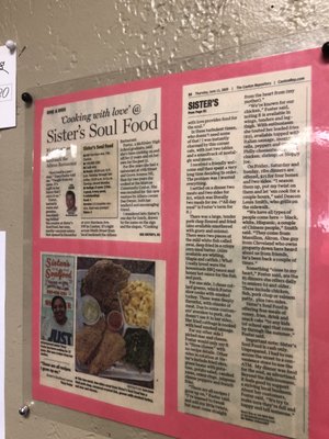 Menu photo 1 Sister's Soul Food Canton, OH