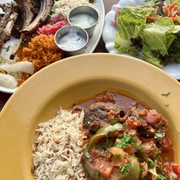 BRAISED BEEF SHORT RIBS, LAMB CHOPS, BIG HOUSE SALAD BRAISED BEEF SHORT RIBS, LAMB CHOPS, BIG HOUSE SALAD