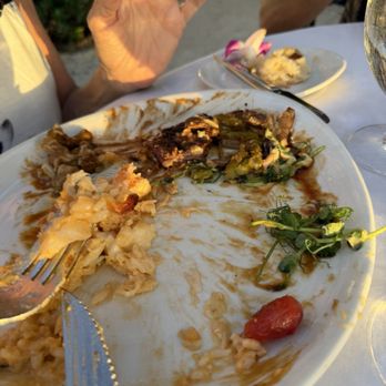 Latitudes - Sunset Key Cottages - What's left of Waygu skirt steak (we shared some of the Lobster risotto) - Seafood Near Me - Key West, Florida