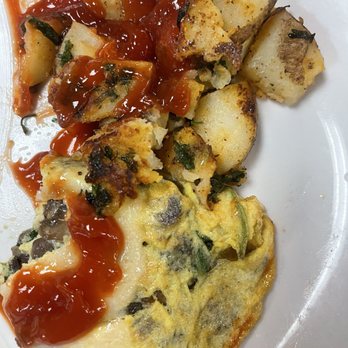 Rodeo Cafe - Spinach & Mushroom Omellete - Breakfast & Brunch Near Me - Rialto, California Rodeo Cafe - Spinach & Mushroom Omellete - Breakfast & Brunch Near Me - Rialto, California