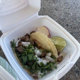 Cow tongue taco Cow tongue taco