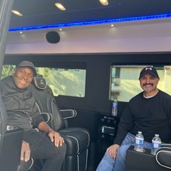 Temecula Executive Limos - DJ Rob riding in style, of course playing his music all the way to LAX, let's get this party started!