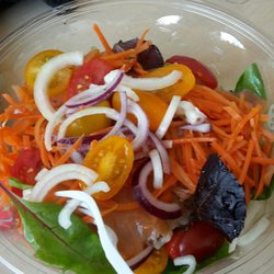 Eetcafé Erasmus - The salads here are fresh and tasty. This big one with samon is €6. Value 4 money