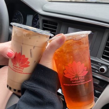 Lotus Boba Tea - Classic milk tea and plain black iced tea - Bubble Tea Near Me - Las Cruces, New Mexico