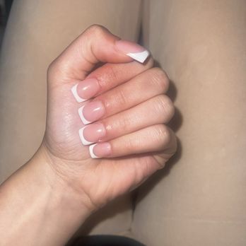 Canny Nails & Spa - short square acrylic french tip - Nail Salons Near Me - Temecula, California Canny Nails & Spa - short square acrylic french tip - Nail Salons Near Me - Temecula, California