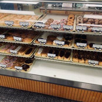 Dutch Bakery - a variety of doughnuts on display - Bakeries Near Me - Orange City, Iowa