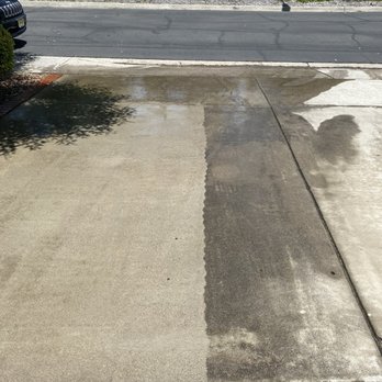 Sunshine Window Cleaning and Services - Halfway through can see the difference. - Window Washing Near Me - San Diego, California