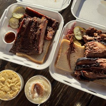 Smokin' Joe's Pit BBQ - 6 ribs, 1lb brisket, macaroni & cheese, banana pudding - Food Trucks Near Me - El Paso, Texas Smokin' Joe's Pit BBQ - 6 ribs, 1lb brisket, macaroni & cheese, banana pudding - Food Trucks Near Me - El Paso, Texas