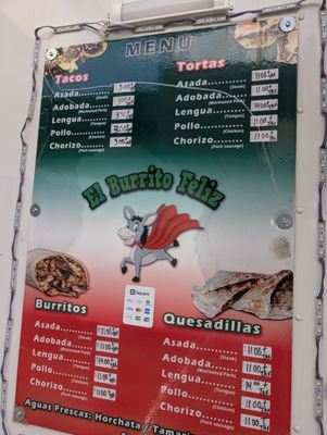 Menu photo 1 El Burrito Feliz Seattle, WA
