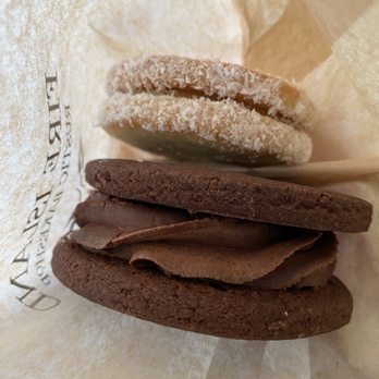 Fire Island Rustic Bakeshop - Alfajore ($5.50), Chocolate Sandwich Cookie ($4.50) - Bakeries Near Me - Anchorage, Alaska Fire Island Rustic Bakeshop - Alfajore ($5.50), Chocolate Sandwich Cookie ($4.50) - Bakeries Near Me - Anchorage, Alaska