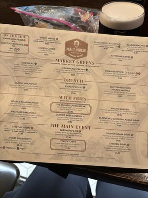 Menu photo 1 The Malt House New York, NY Menu photo 1 The Malt House New York, NY