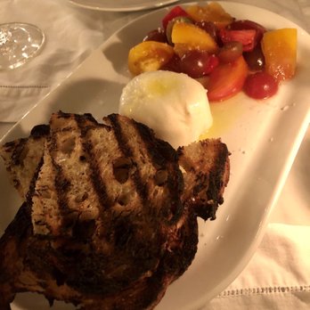 Cara Hotel - Burrata with early girl and cherry tomatoes, and sourdough bread - Hotels Near Me - Los Angeles, California