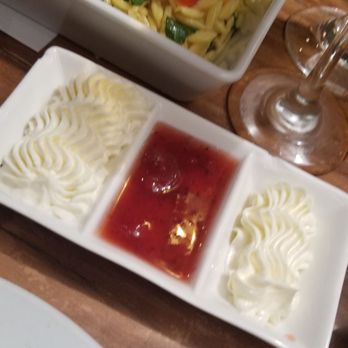 Spaghettini - Lovely display of strawberry jam & butter. - Italian Near Me - Seal Beach, California Spaghettini - Lovely display of strawberry jam & butter. - Italian Near Me - Seal Beach, California
