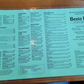 Bento Box - Menu - Japanese Near Me - Sacramento, California Bento Box - Menu - Japanese Near Me - Sacramento, California