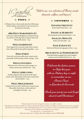 Menu photo 7 I Giardini Di Sorrento Cardiff, CRF
