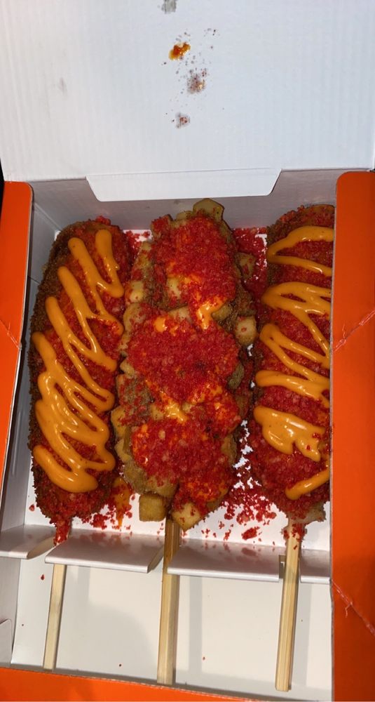 Two Hands Seoul Fresh Corn Dogs, Las Vegas Roadtrippers