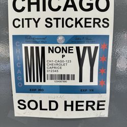 Wilson Kedzie Currency Exchange - Vehicle city stickers