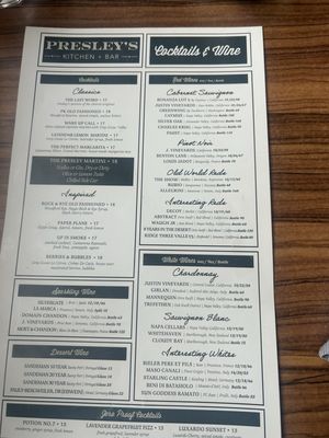 Menu photo 1 Presley's Kitchen & Bar Detroit, MI Menu photo 1 Presley's Kitchen & Bar Detroit, MI