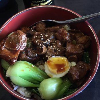 Tim Sushi and Cafe - Pork rib and rice; the rice was not hot enough. - Sushi Bars Near Me - Markham, Ontario