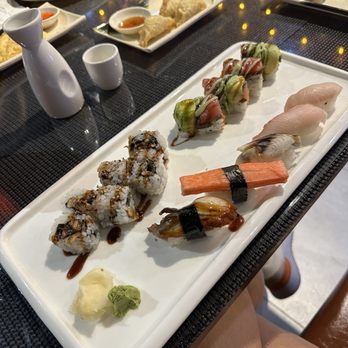 Sake Roll & Grill - Eel roll, black pepper roll, eel nigiri, crab nigiri, mackerel, red snapper nigiri, yellowtail nigiri - Japanese Near Me - Chattanooga, Tennessee Sake Roll & Grill - Eel roll, black pepper roll, eel nigiri, crab nigiri, mackerel, red snapper nigiri, yellowtail nigiri - Japanese Near Me - Chattanooga, Tennessee