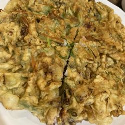 Seoul Plaza - Haemul Pajeon (seafood pancake) at  Seoul Soondae Restaurant