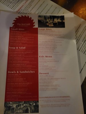 Menu photo 2 Red Mill Restaurant Vergennes, VT Menu photo 2 Red Mill Restaurant Vergennes, VT