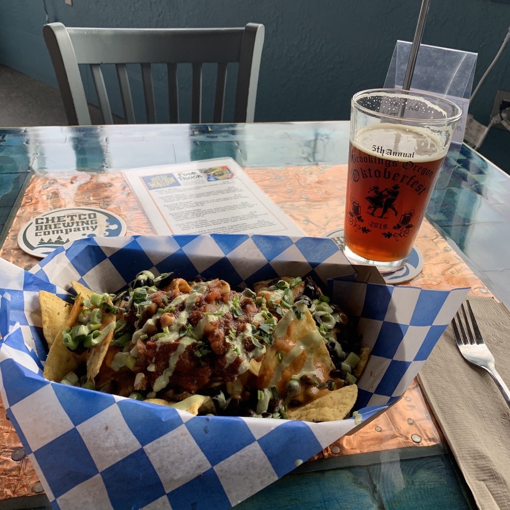 Chetco Brewing Company - "Vachos" -Vegan Nachos! - Breweries Near Me - Brookings, Oregon