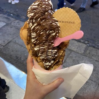Cloud Nine - Nutella bubble waffle. Amazing - Desserts Near Me - Dublin, D