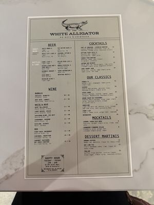 Menu photo 4 The White Alligator Franklin, TN