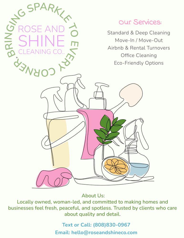ROSE AND SHINE CLEANING - Updated May 2025 - Request a Quote - Maui ...