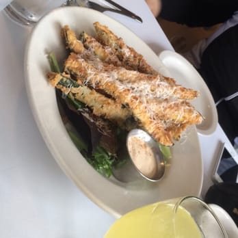 Sunset Grill - Zucchini fries with the mimosas - American Near Me - Fredericksburg, Texas