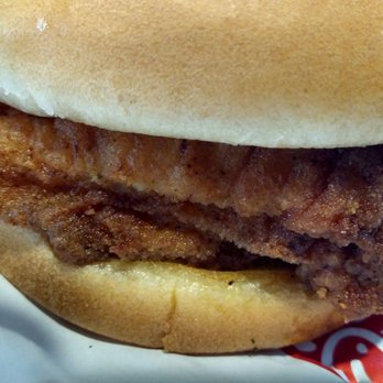 Chick-fil-A - Close up of chicken sandwich. - Salad Near Me - Hicksville, New York Chick-fil-A - Close up of chicken sandwich. - Salad Near Me - Hicksville, New York