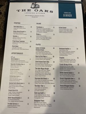 Menu photo 5 The Oaks Lakeside Kitchen Hiawassee, GA