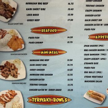 Ohana Grill Hawaiian Bbq - Menu - Hawaiian Near Me - Oxnard, California