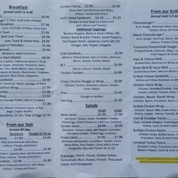 Walnut Cheese Nook - Menu