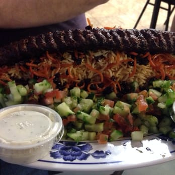 Khyber Halal - Kabli Pulao! (Foot long beef shish kabob) - Afghan Near Me - Phoenix, Arizona